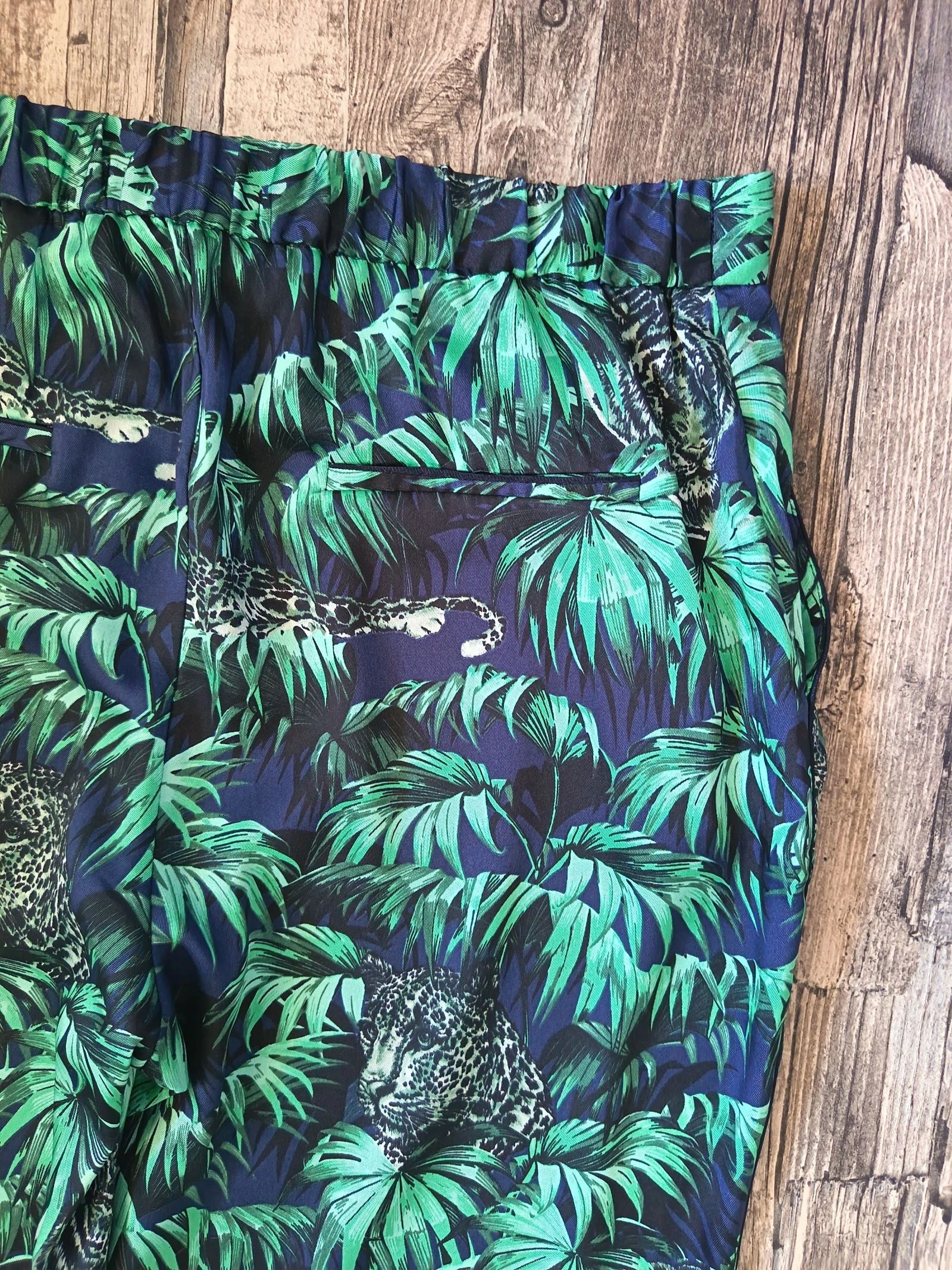 Tropische printbroek ♡ ZARA * Maat L – photo 4